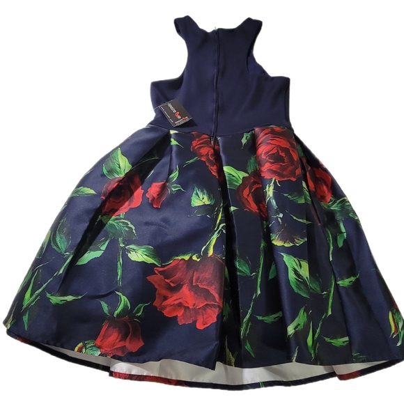 Teeze Me Short Homecoming Dress Floral Bottom  Juniors Size 5 NWT - Picture 2 of 9